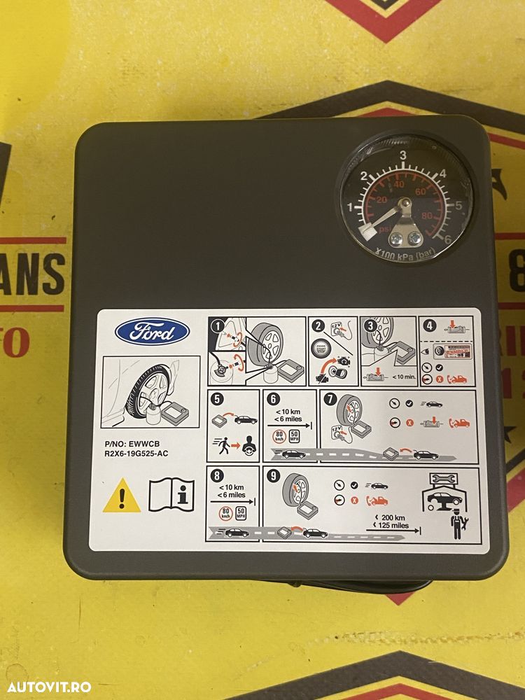 Kit pana compresor auto umflat roti OE Ford neutilizat kit pana 12V120 - 6