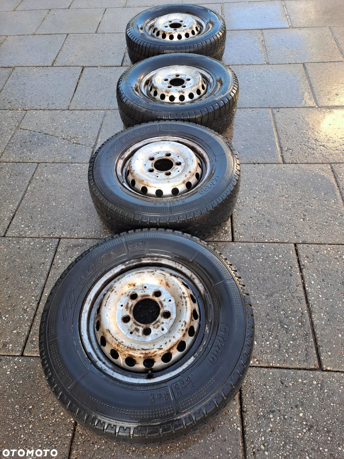 Mercedes Sprinter komplet felg z oponami225/70 R15C 5x112 - 1