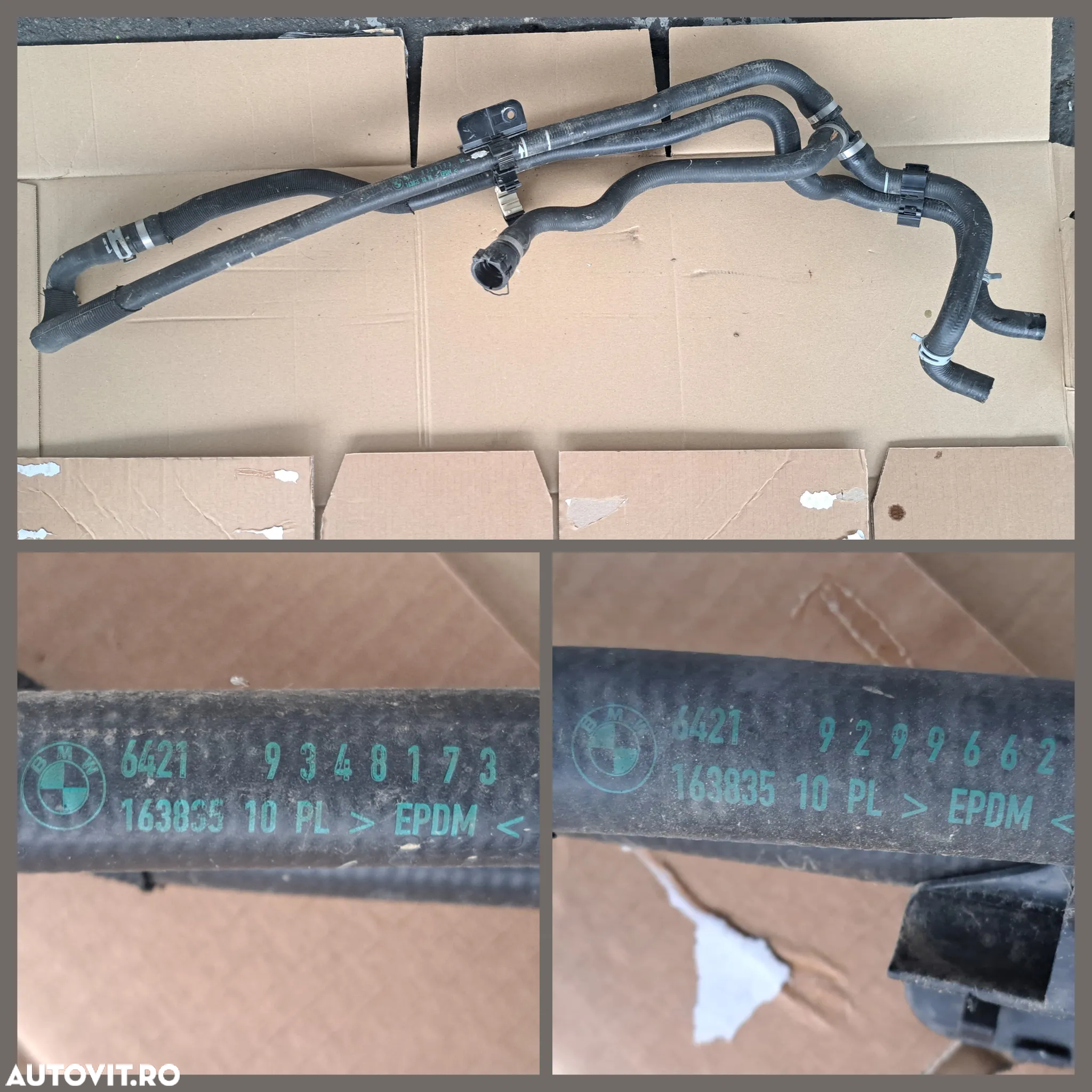Ansamblu motoras stergatoare amortizor balama capota punte borna plus vas expansiune furtun lichid racire originale bmw G30 G11 G12 G14 - 8