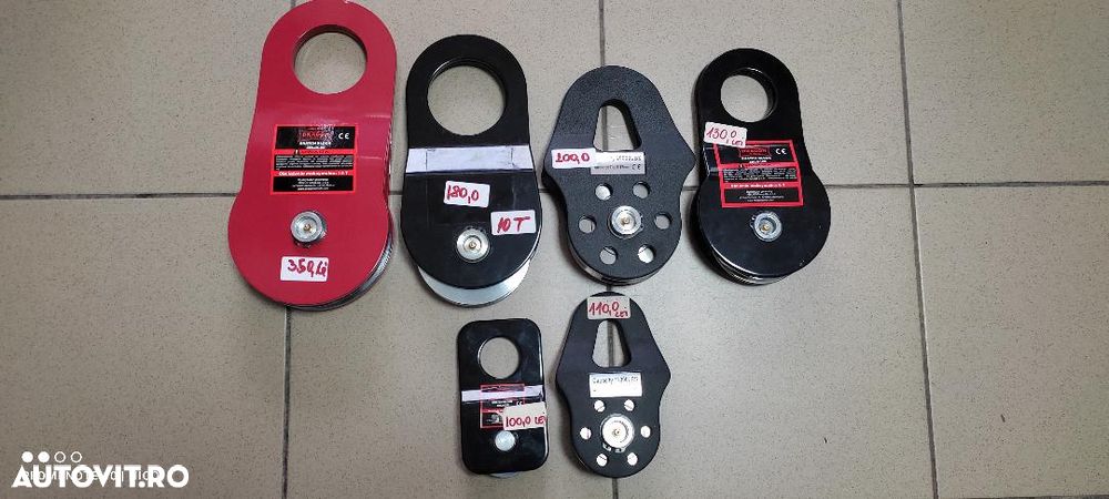 rola, scripete, multilplicator de forta pentru  troliu de 9 t - 7