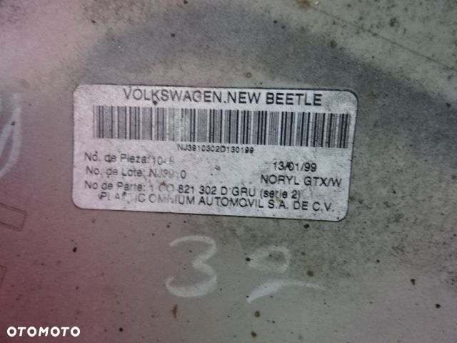BŁOTNIK PRAWY TYŁ PRAWE TYLNE VW NEW BEETLE 97-05 LAK:L63L NR452 - 9