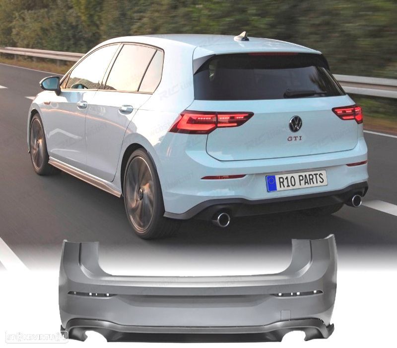 PARA-CHOQUES TRASEIRO VOLKSWAGEN VW GOLF 8 19-24 LOOK GTI - 1