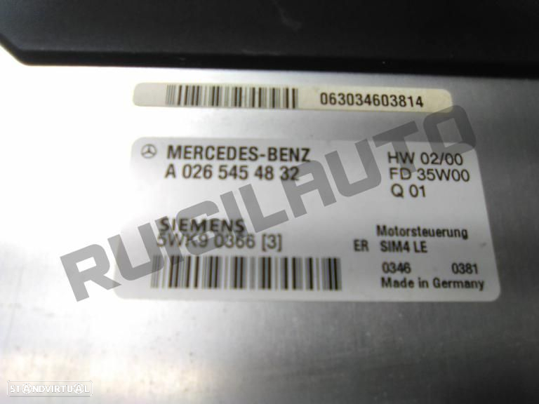 Centralina Do Motor  Mercedes Clk C208 Coupe [1997_2003] 200 Ko - 3
