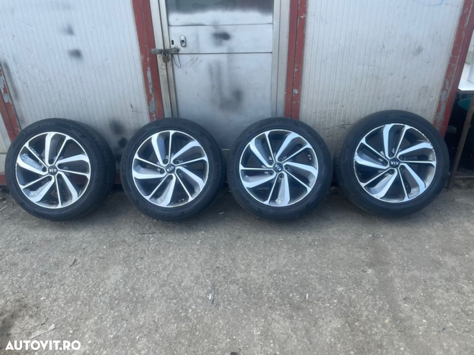 Set jante aliaj KIA NIRO an 2018 cu cauciucuri vara 215/55R18 si senzori presiune - 1
