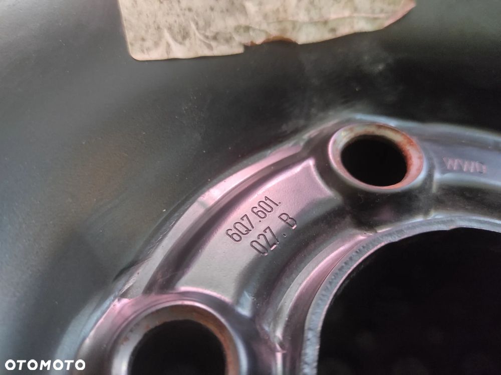 KOŁO ZAPASOWE DOJAZDOWE DOJAZDÓWKA R14 185 60 5X100 ET 37 6J 6Q7601027B VW GOLF 4 BORA AUDI A3 8L SKODA FABIA 1 2 3 ROOMSTER OCTAVIA 1 SEAT LEON 1 TOLEDO 2 IBIZA 3 4 WYSYŁKA !!! - 6