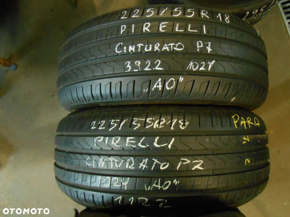 OPONY 225/55R18 PIRELLI CINTURATO P7 AO DOT 3922 7.7MM - 1
