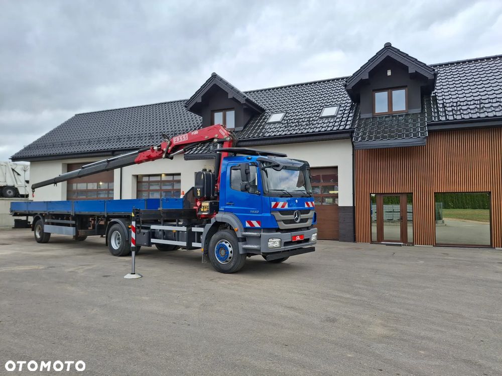 Mercedes-Benz Axor 1933 HDS FASSI F135 17 Metrów Wysięgu Żuraw Skrzynia Siodło Zawieszenie Resor 2010r Przyczepa Łączna Długość Ładunku 11 Metrów Transport Ładunków Dłużycowych Do Zbrojenia Do Budowlanki - 31