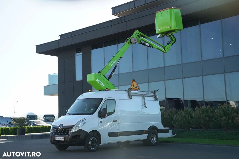 Renault MASTER / AERIAL / Platformă de lucru aeriană Elevateur 142 TPF - 14 m / MAX 265 kg / TABLĂ / - 2