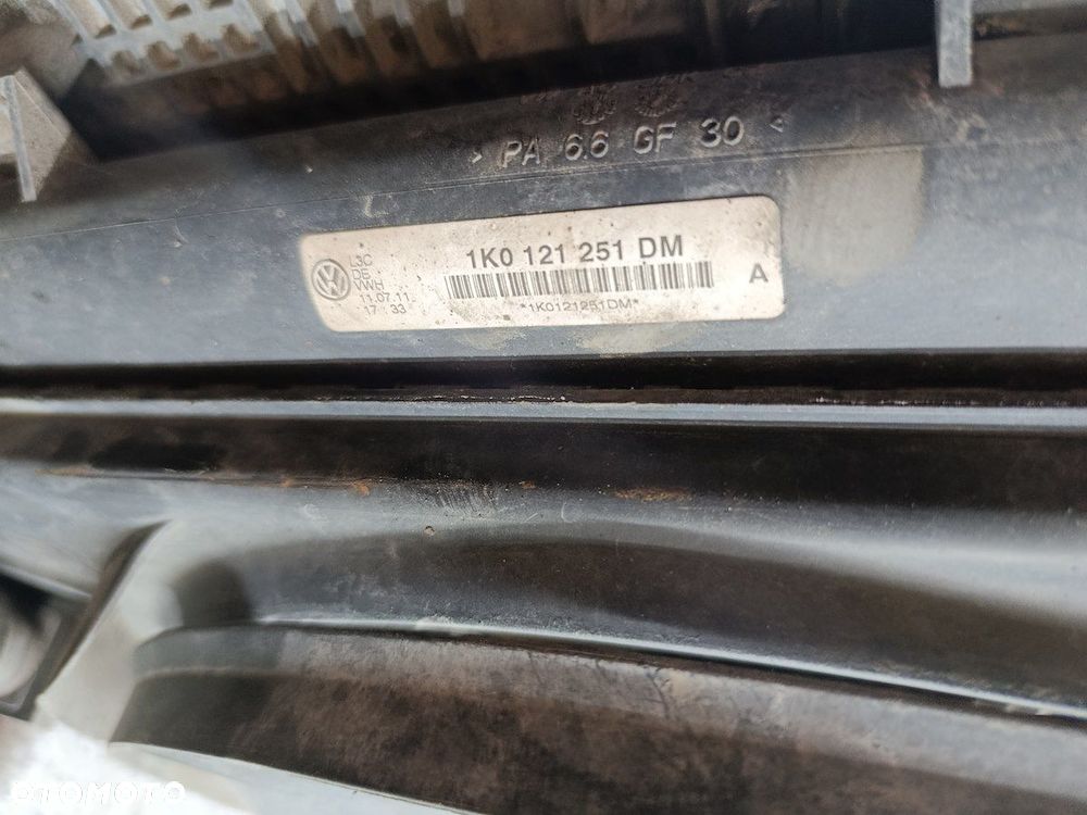 ZESTAW CHŁODNIC Z WENTYLATOREM SKODA SUPERB II 1K0121251DM 1K0121207BC - 5
