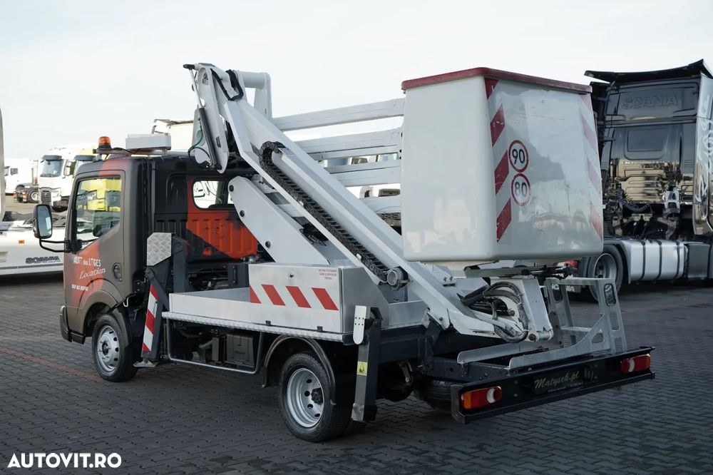Nissan CABSTAR / ZWYŻKA 16,3 METRÓW / FRANCE ELEVATEUR /  BLIŹNIAK / UDŹWIG - 200 kg / 4 PODPORY / - 11