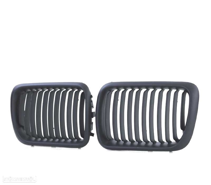 GRELHAS FRONTAIS BMW E36 96-99 LOOK M PERFORMANCE PRETO MATT - 2