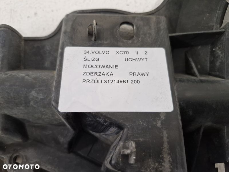VOLVO XC70 2 II ŚLIZG UCHWYT ZDERZAKA PRAWY PRZÓD MOCOWANIE PRAWE 31214961 - 8