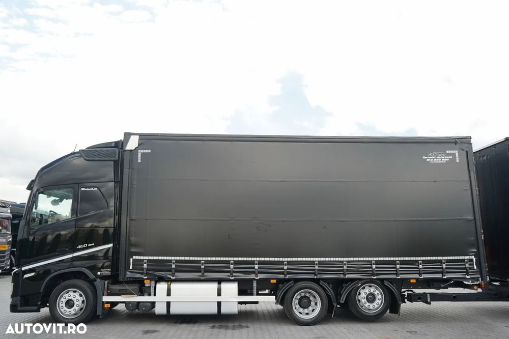 Volvo FH 460 / ANSAMBLU TANDEM / 120 m³ / ÎNCĂRCARE PRIN TRAVERSARE (DRIVE-THROUGH) / 6x2 / I-SAVE / CLIMATIZARE STAȚIONARĂ / AXĂ RIDICABILĂ / PLAFON RIDICABIL / - 11