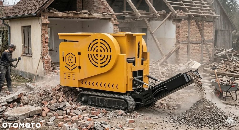 Inny HTJC430 Minikruszarka nowa kruszarka szczękowa samojezdna do gruzu betonu kamienia - 1