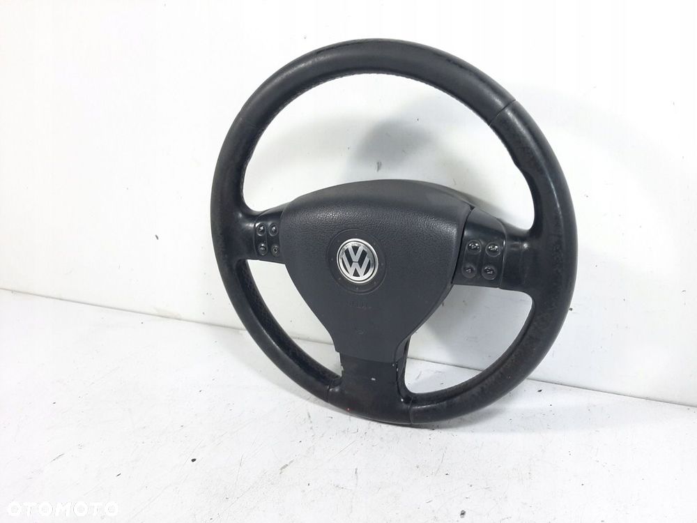 VW TOURAN 05R KIEROWNICA SKORA TROJRAMIENNA MULTIFUNKCJA 1K0419091A AIRBAG - 3