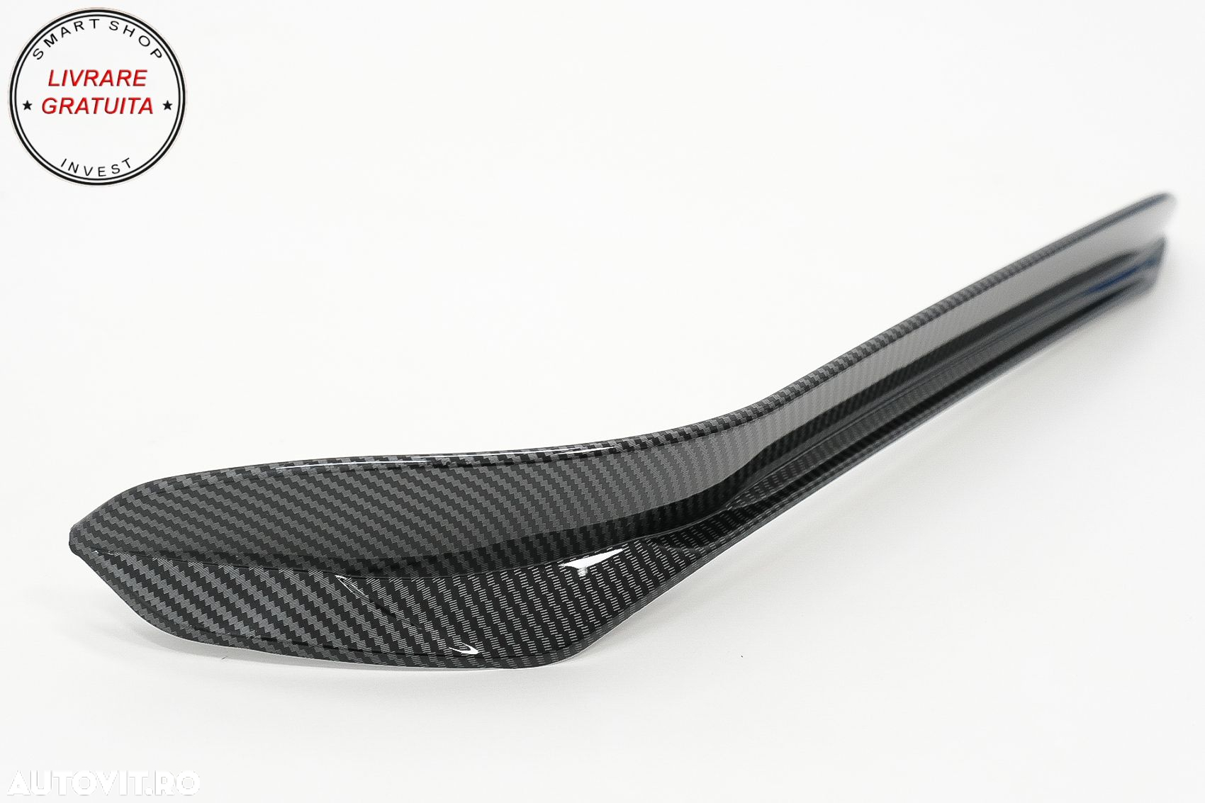 Ornamente bara fata flapsuri VW Golf 7.5 GTI 5G Hatchback (2017-2020) Carbon Look- livrare gratuita - 5