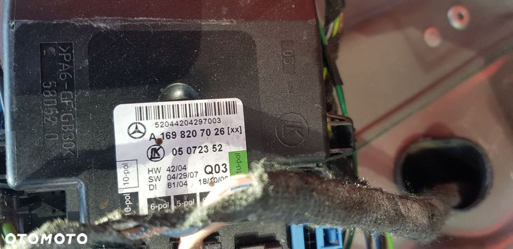 MERCEDES W245 W169 MODUŁ DRZWI PRAWY PRZÓD A1698207026 - 2