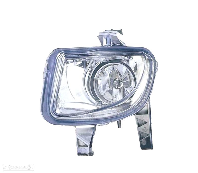 FAROL ESQ DE NEVOEIRO FIAT GRANDE PUNTO 05-09 FUNDO CROMADO - 1