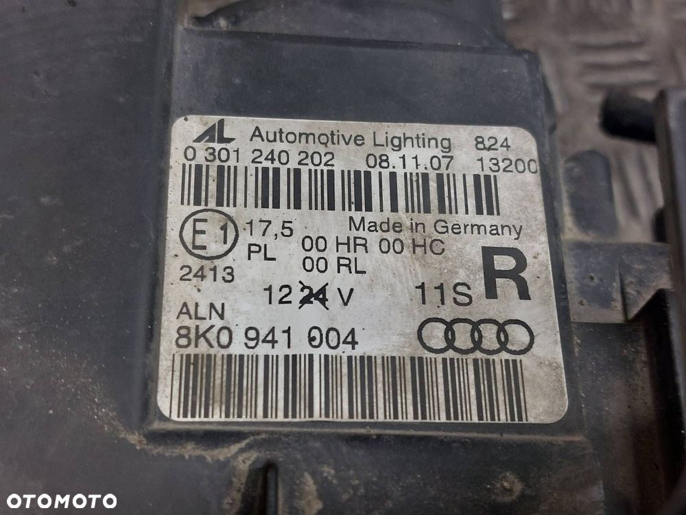 LAMPA PRAWY PRZÓD AUDI A4 B8 EU EUROPA 8K0941004 ID: 239783 - 3