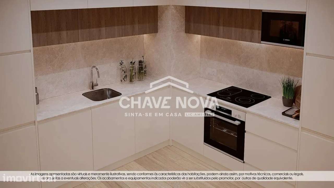 Apartamento T1 com lugar garagem e varanda - Grande imagem: 3/20