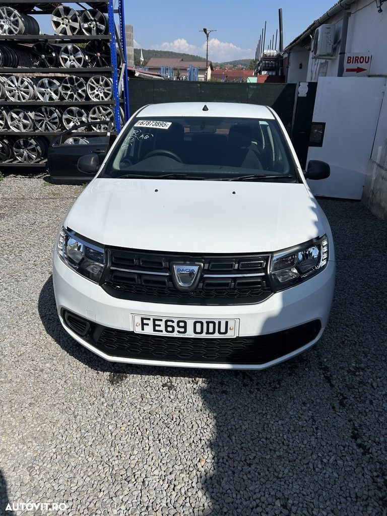 Bara fata Dacia Sandero 2 Facelift 2016 - 2020 ALB (1327) model fara spalatoare far - 1