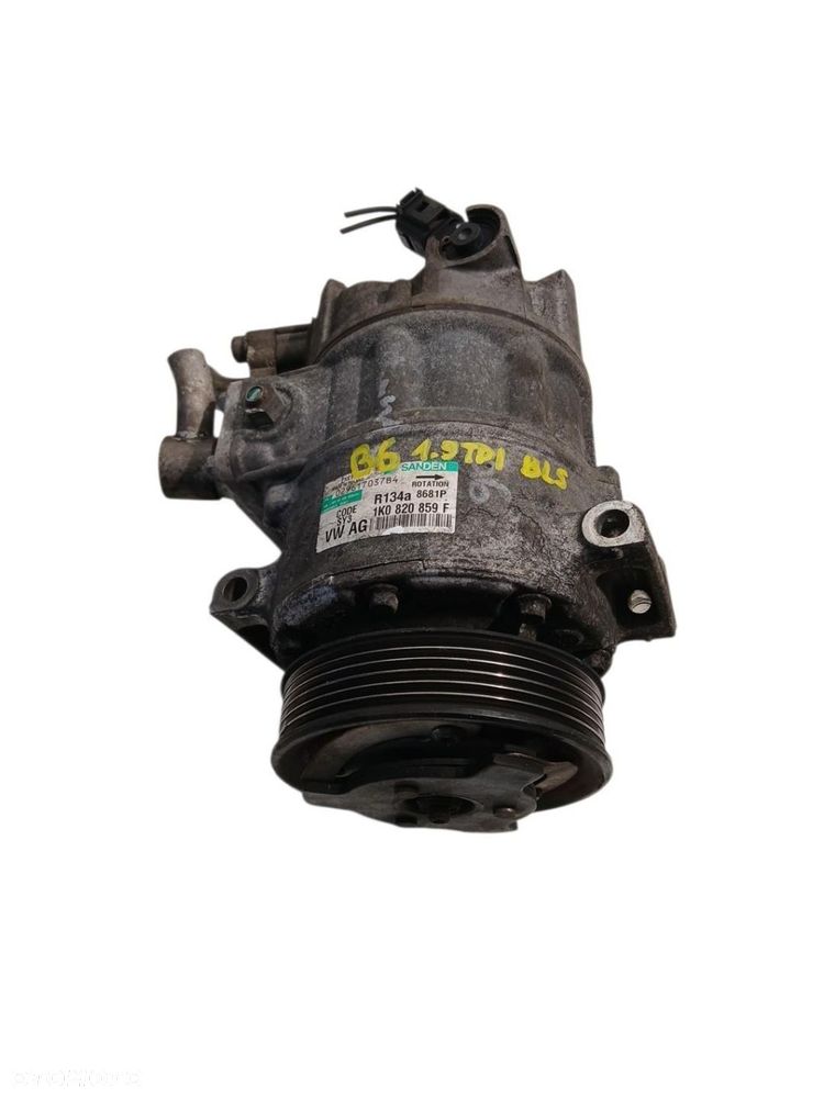 SPRĘŻARKA KLIMATYZACJI VW PASSAT B6 1.9 TDI 1K0820859F BLS - 1