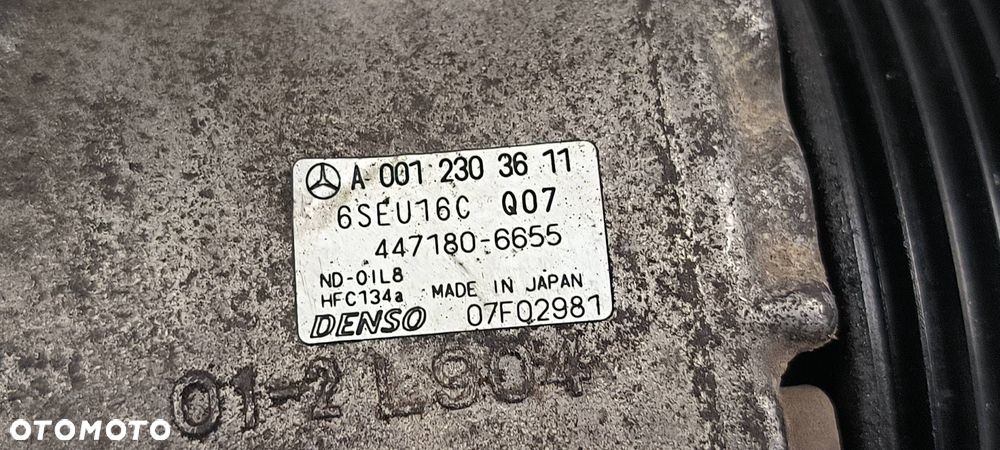 SPRĘŻARKA KLIMATYZACJI MERCEDES-BENZ A-KLASA W169 A0012303611 - 5