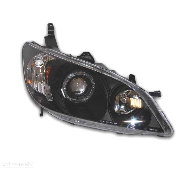FAROIS ANGEL EYES PARA HONDA CIVIC 04 PRETO - 3