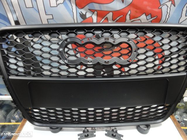 Grelha frontal AUDI A5/S5 07-11 LIFTBACK / COUPE / CABRIO RS5 look Preto mate - 5