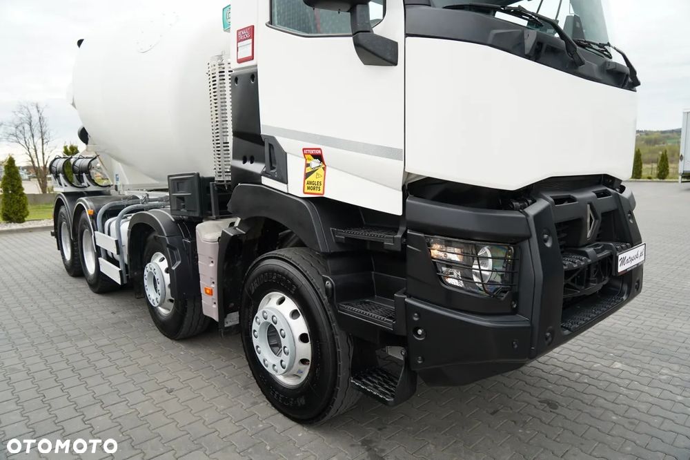 Renault C 430 / 8X4 / BETONOMIESZARKA / GRUSZKA 9 M3 / ALUFELGI / KAMERA / EURO 6 / - 10