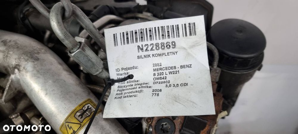 SILNIK MERCEDES - BENZ S 320 L W221 OM642 3.0 CDI - 2