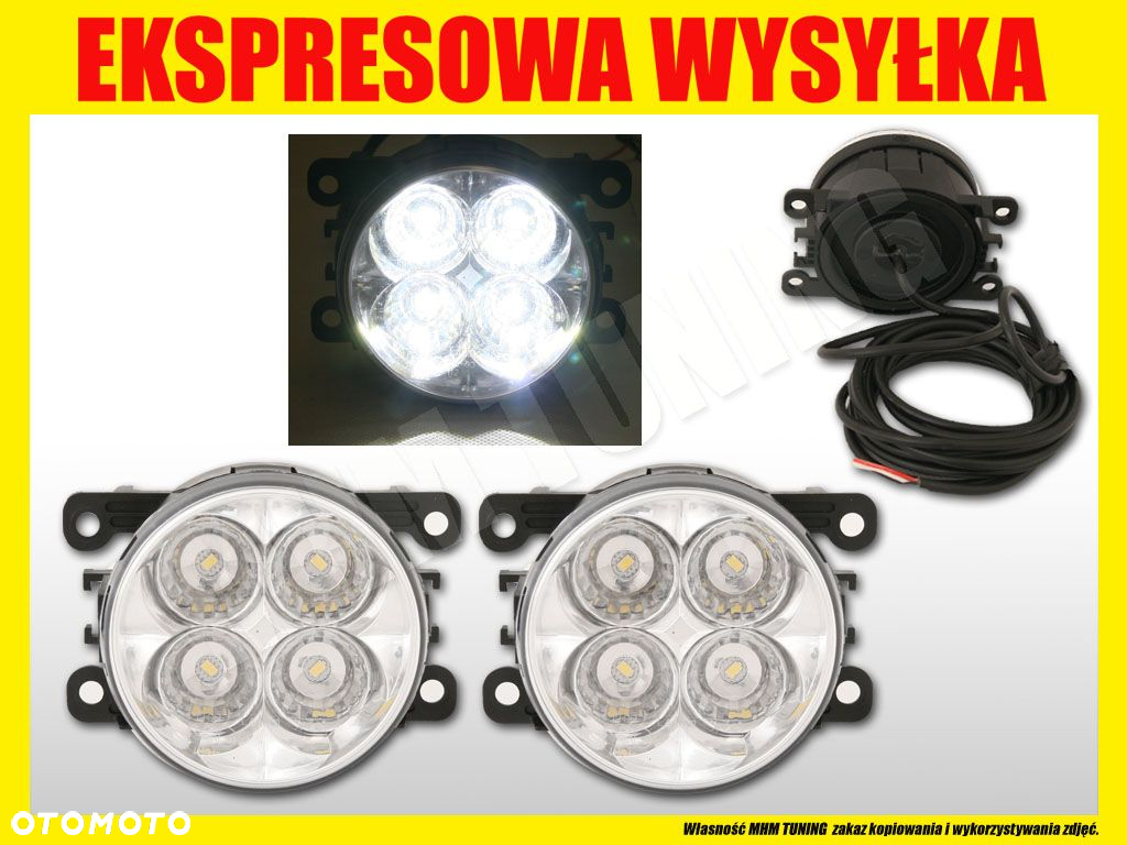 DRL 4 LED ŚWIATŁA DO JAZDY DZIENNEJ RL E OKRĄGŁE - 2