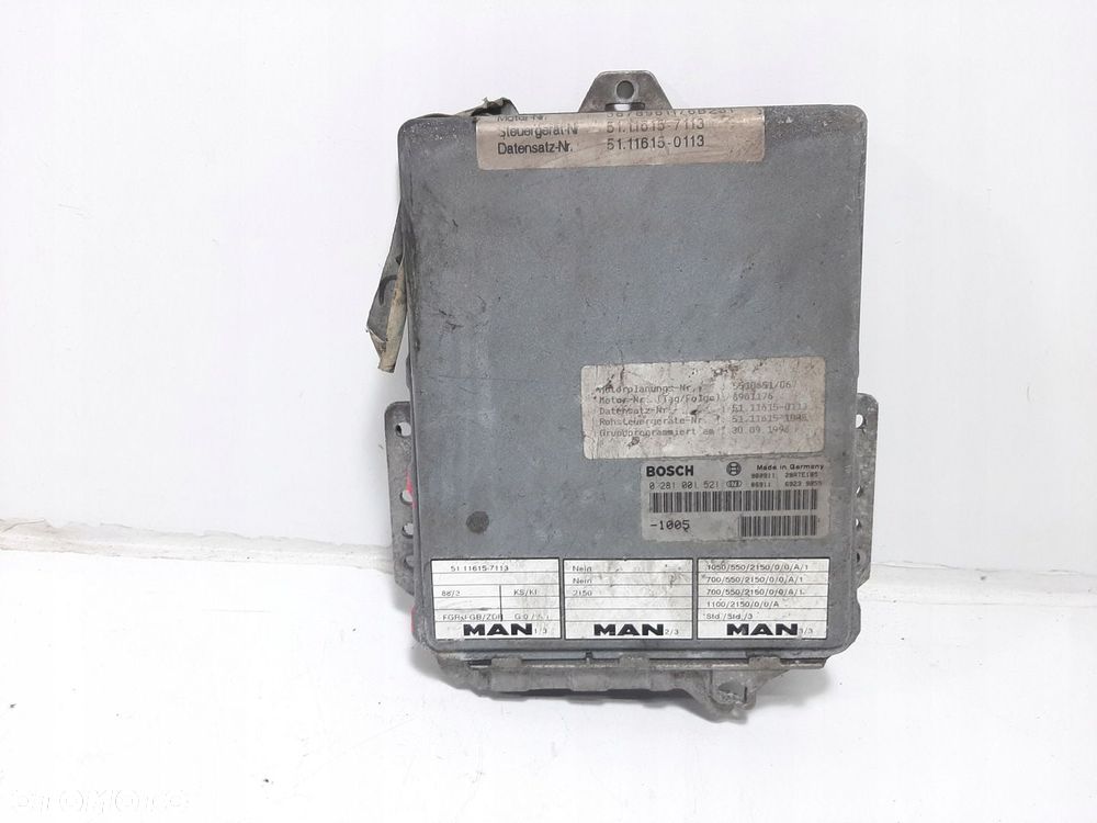 MAN 19.343 EURO2 SILENT 10000CM3 98R STEROWNIK SILNIKA BOSCH 0281001521