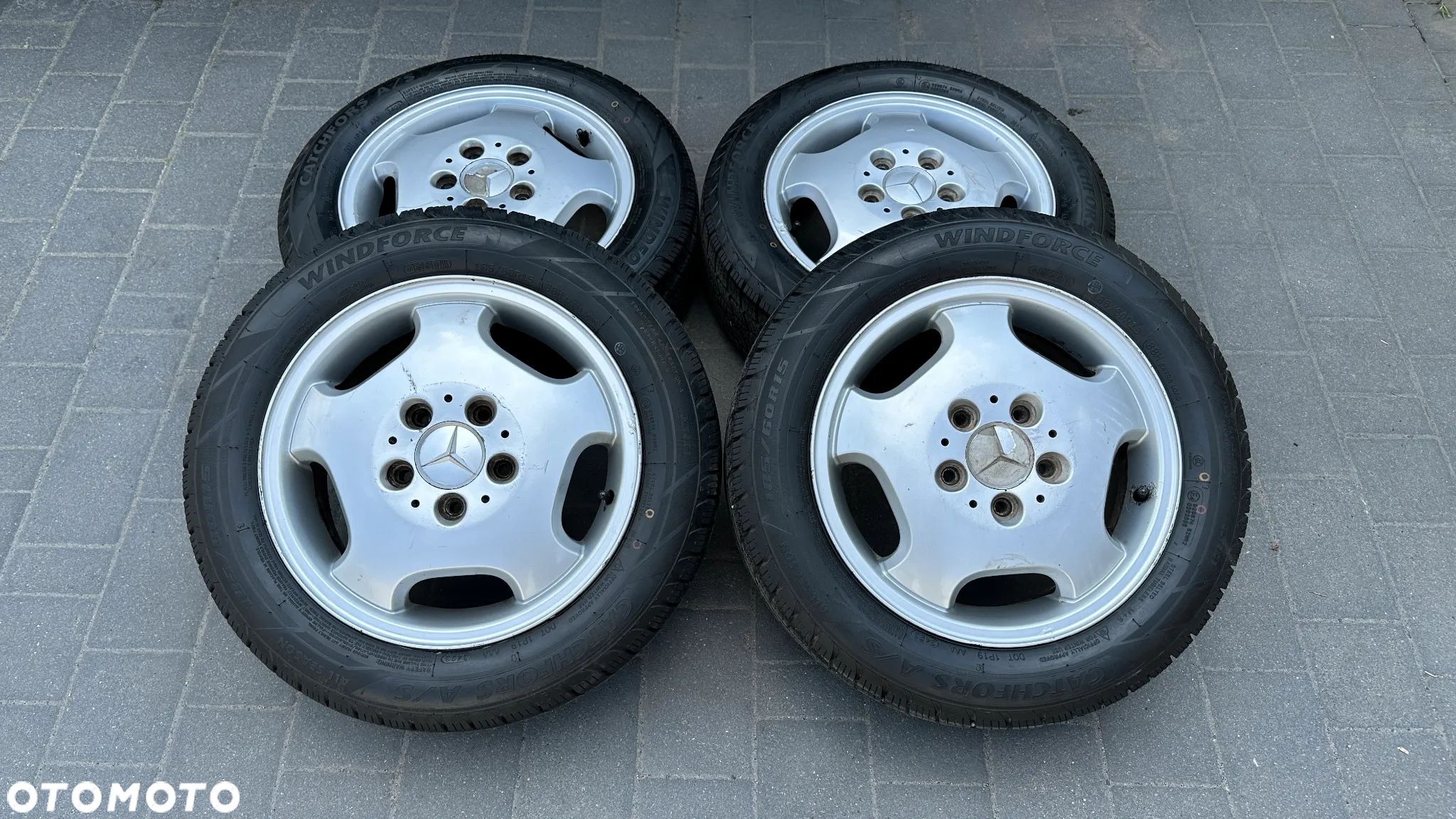 Koła 185/60 Całoroczne 2023 r15 5x112 mercedes felgi alufelgi ET54 - 1