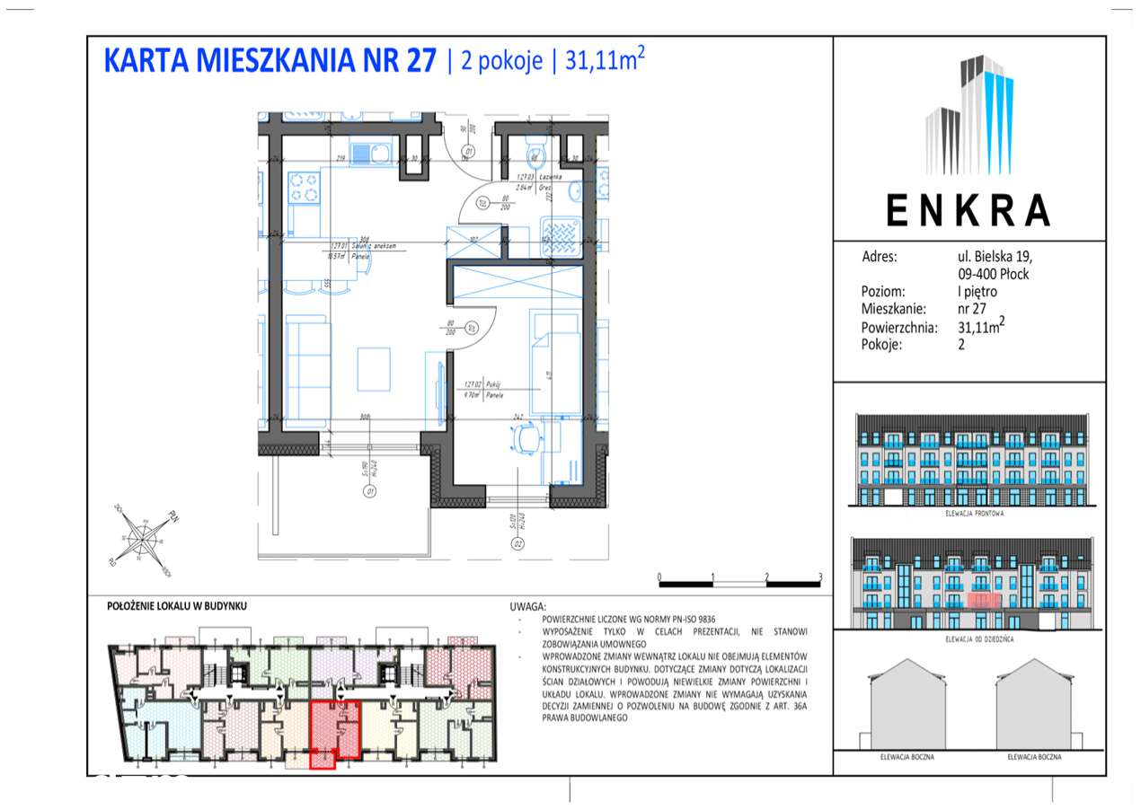NOWE MIESZKANIE- 33,11M2