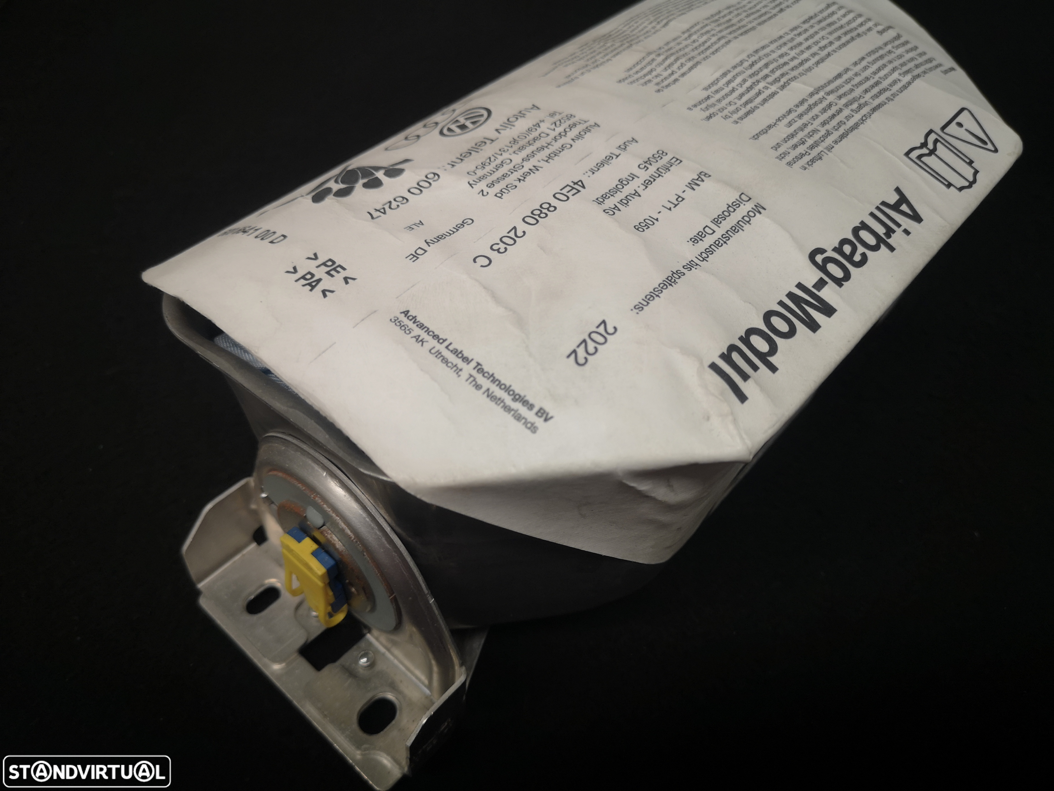 Airbag do tablier pasageiro audi a8 d3 4e0 2003+ (4x no estoque) - 2
