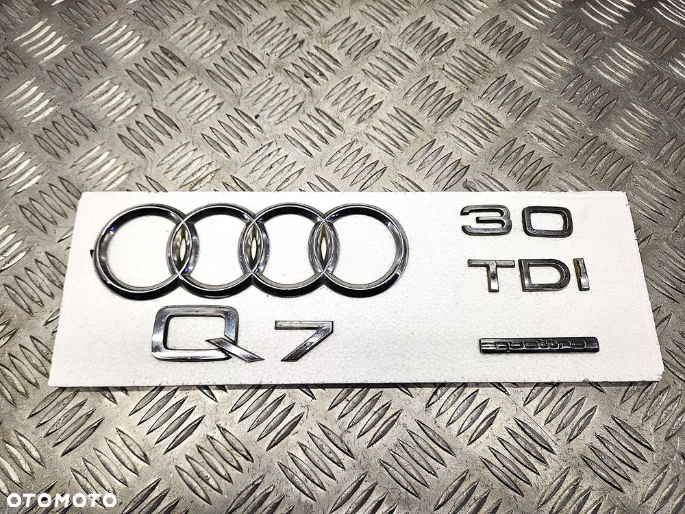 AUDI Q7 4L 05-15R EMBLEMAT LITERY TYL QUATTRO 3.0 TDI - 1