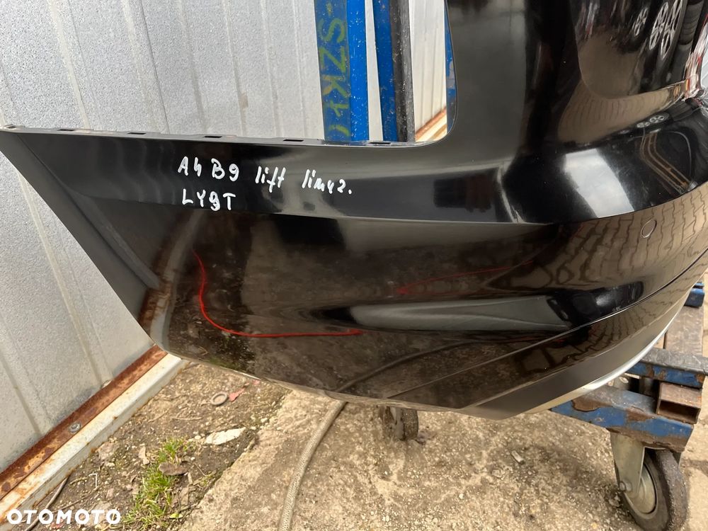 ZDERZAK TYŁ AUDI A4 B9 LIFT SEDAN S LINE  PDC LY9T - 4