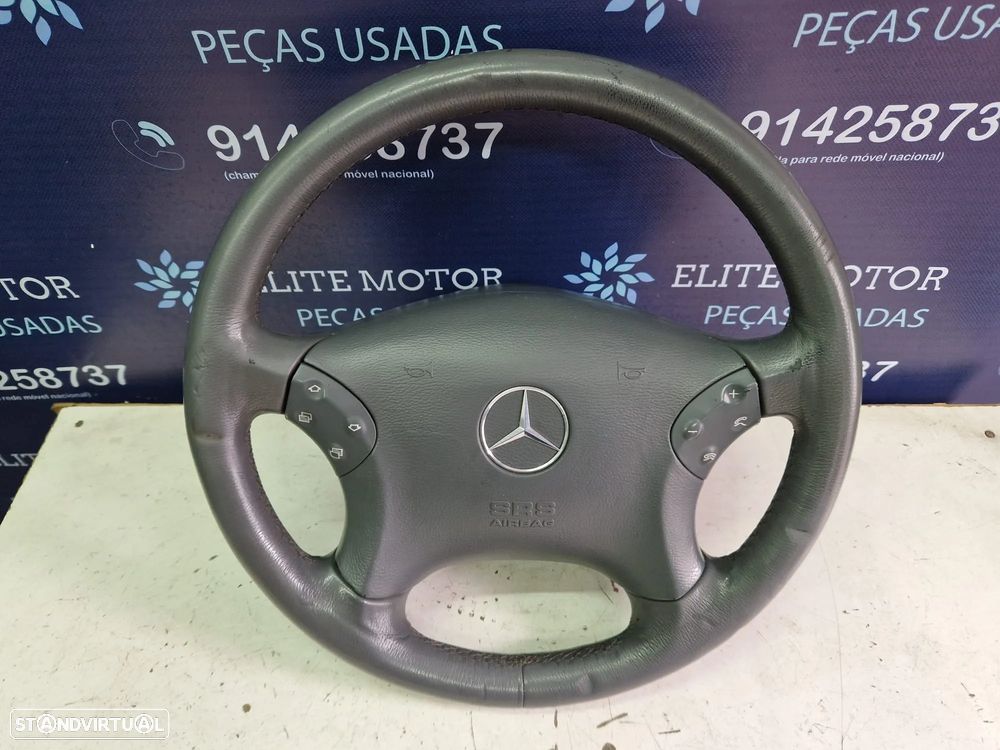 Volante usado pele com airbag MERCEDES 220 CDI W203 - 4