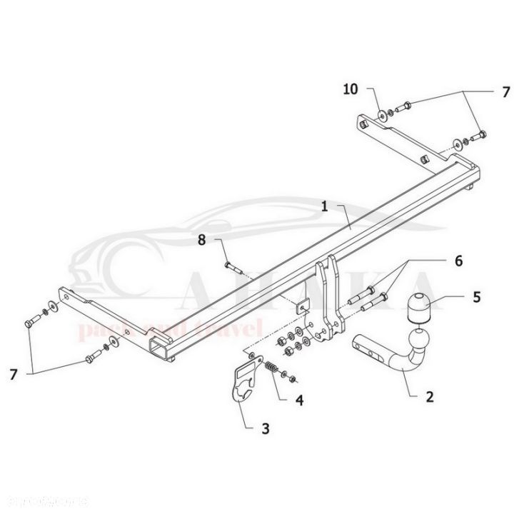 Hak Holowniczy Odkręcany Do Skoda Yeti 2014-2017 - 4