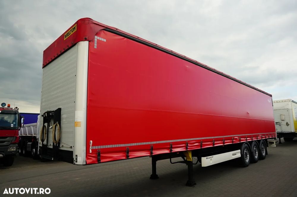 Wielton / CORTINĂ STANDARD / REMORCA DIN OȚEL - 9 M / AXĂ CULISANTĂ / ACOPERIȘ CULISANT / SAF / - 3