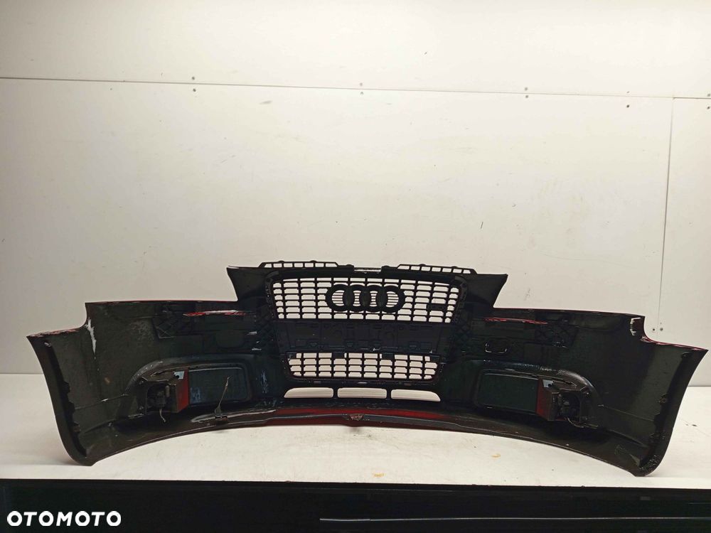 + ZDERZAK PRZÓD PRZEDNI AUDI A3 8P S LINE LY3J CZERWONY HALOGENY - 5