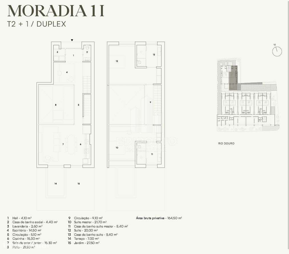 Moradia T2+1 com terraço em empreendimento de luxo no Campo Alegre, Po - Grande imagem: 2/24