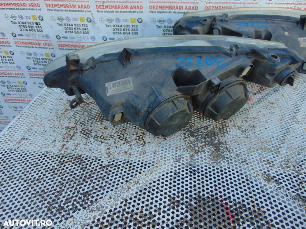 Far Peugeot 307cc faruri stanga dreapta europa Peugeot 307 cabrio - 7