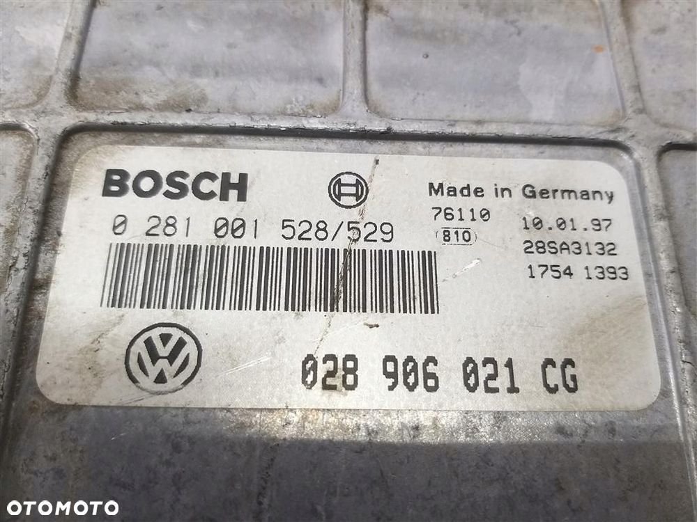 Komputer sterownik silnika VW Sharan 1.9TDI  BOSCH 0281001528529 - 3