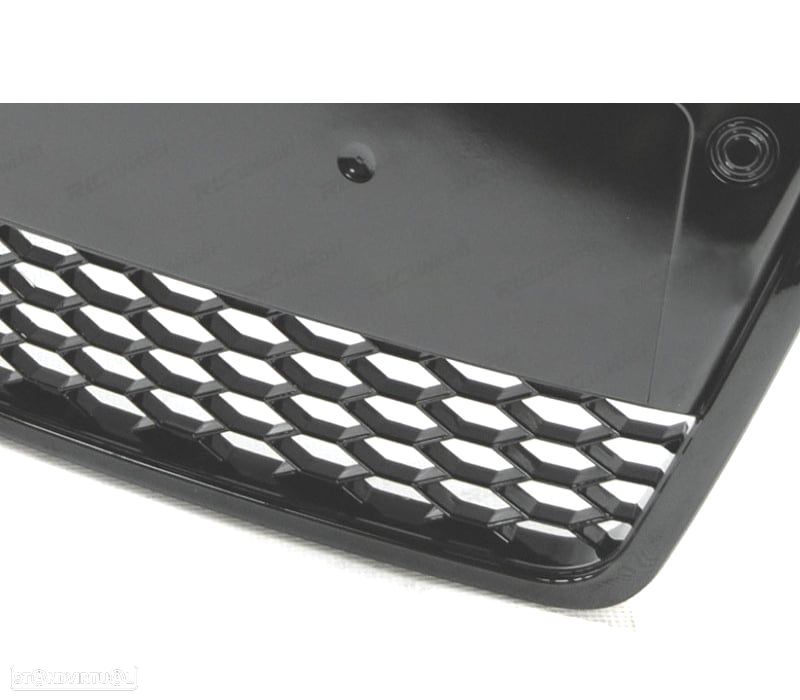 GRELHA FRONTAL AUDI A6 C6 04-08 LOOK RS PRETO BRILHANTE - 4