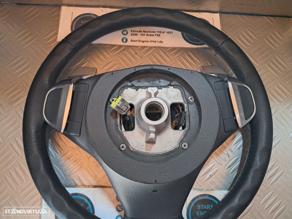 Volante com patilhas BMW serie 5 E60 E61 chave de cartão - 6