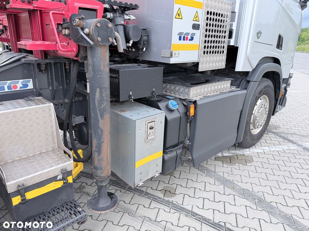 Scania 590R V8 z palfinger s270L z Niemiec od właściciela 2021/22 perfekcyjny stan do drewna drzewa dłużyce z wózkiem DOLL 6x4 ASO SCANIA KONTRAKT - 27