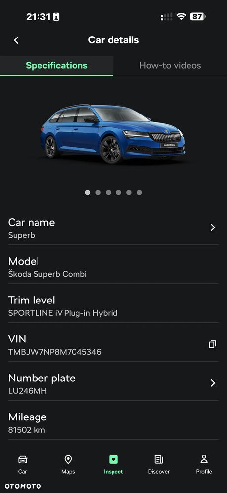 Skoda Superb 1.4 TSI Plug-In Hybrid Sportline DSG - 19