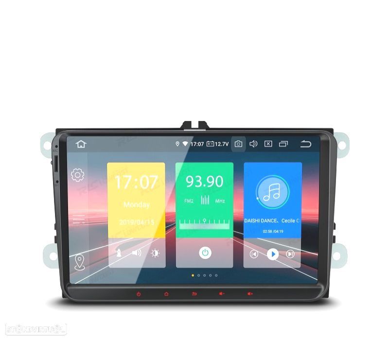 AUTO RADIO 2DIN GPS ANDROID 12 LCD TÁCTIL 9" VOLKSWAGEN VW PARA SEAT Y SKODA - 2